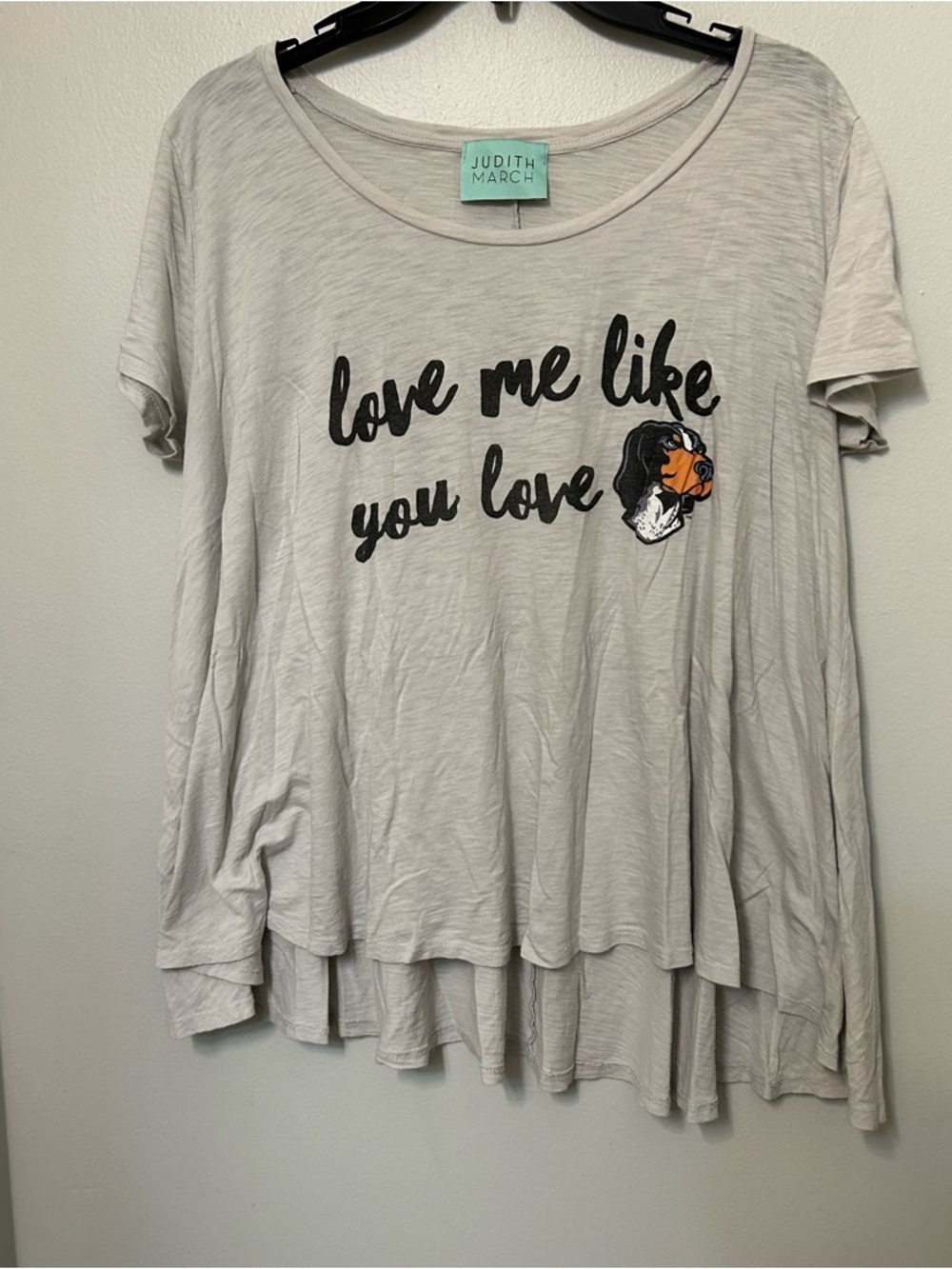 Judith March Gray Peasant Top Vols‎ Tennessee Graphic Women’s Size L Football